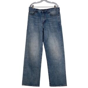 Sean John Garvey Loose Fit Jeans Mens 34x34 Blue Premium Denim Wide Leg